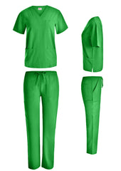 Unisex 4-Way Stretch Straight Leg Scrub Set