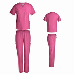 Unisex 4-Way Stretch Straight Leg Scrub Set