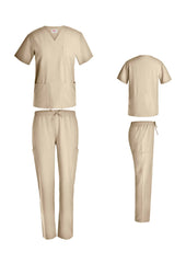 Unisex 4-Way Stretch Straight Leg Scrub Set