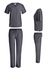 Unisex 4-Way Stretch Straight Leg Scrub Set