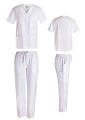 Unisex 4-Way Stretch Straight Leg Scrub Set