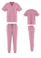Unisex 4-Way Stretch Jogger Scrub Set